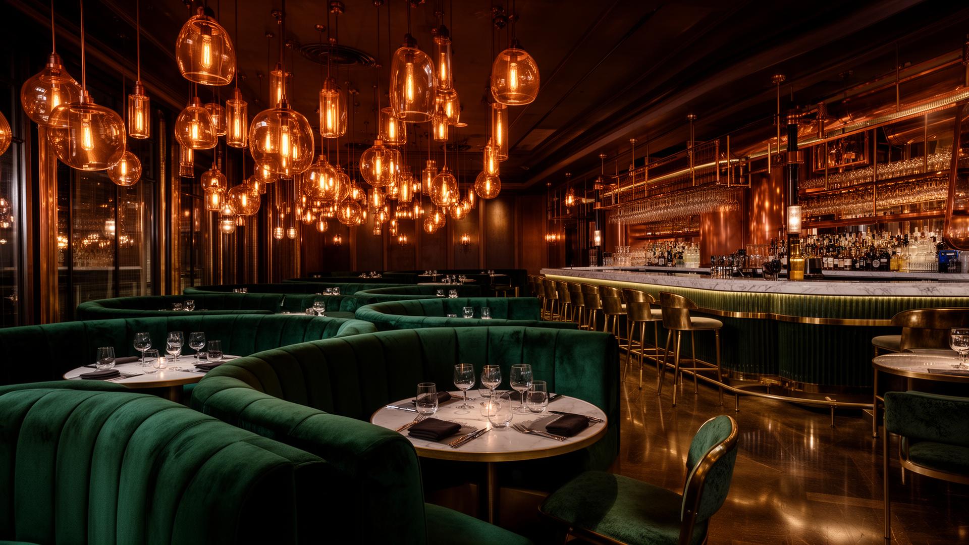 Interior of one of Baljits' Oslo restaurants